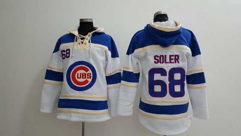 Chicago Cubs #68 Jorge Soler White Sawyer Hooded Sweatshirt Baseball Hoodie,We sell and wholesale Chicago Cubs #68 Jorge Soler White Sawyer Hooded Sweatshirt Baseball Hoodie on line form chian!